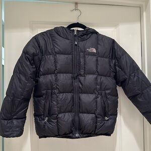 The North Face Boys hooded reversible jacket, size m (10/12)